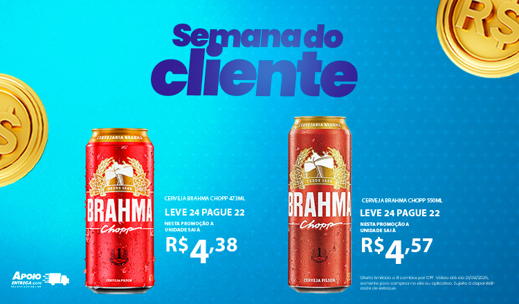 Cerveja Brahma Chopp 473ml  - Leve 24 Pague 22 21/09